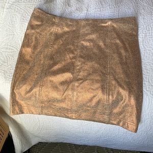 Free people modern femme faux leather skirt